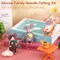 Mouse Family Needle Felting Kit,Needle Felting Starter Kit, Mice Felting Kit for Beginner Adults with Felting Supplies and Instructions for DIY Felting